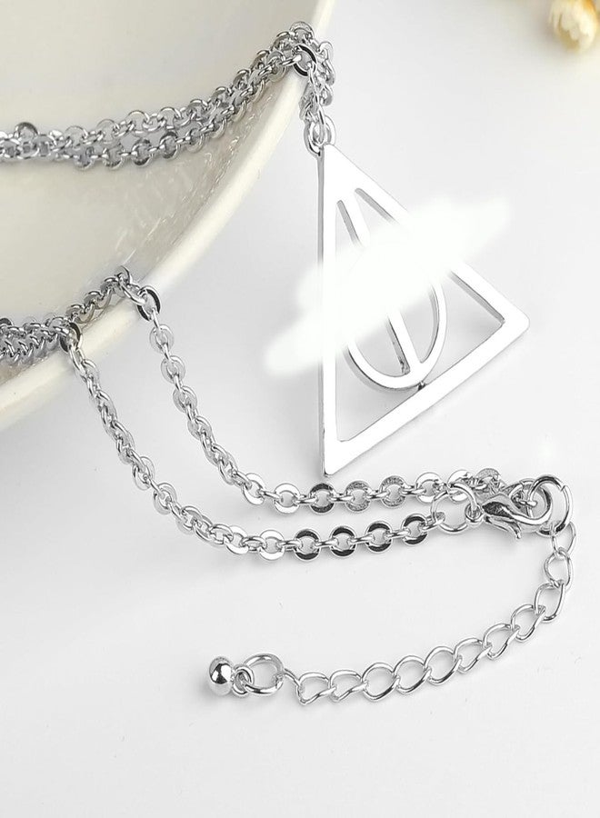 RupeeRise 3 Pcs Bracelet and Necklace Set, Jewelry Collection for Fans, Cosplay Accessories, Movie-Themed Gifts for Teens and Young Adults, Includes 6.61in/16.8cm Bracelet and 19.69in/50cm Necklace - Image 2