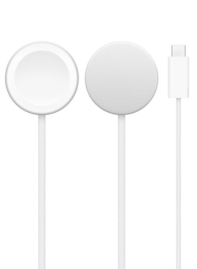 DUSALA Magnetic Charging Cable for Apple Watch 1m with Adapter, USB-C Fast Wireless Charger, Compatible with iWatch Series 1-10, Ultra 2, SE - Image 3