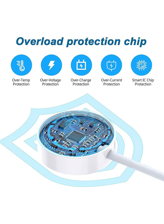 DUSALA Magnetic Charging Cable for Apple Watch 1m with Adapter, USB-C Fast Wireless Charger, Compatible with iWatch Series 1-10, Ultra 2, SE - Image 4