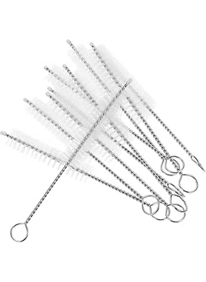 Nylon Test Tube Cleaning Brush Set 10PCS 10mm Diameter For Flask Measuring Cylinder Lab Use - Image 1