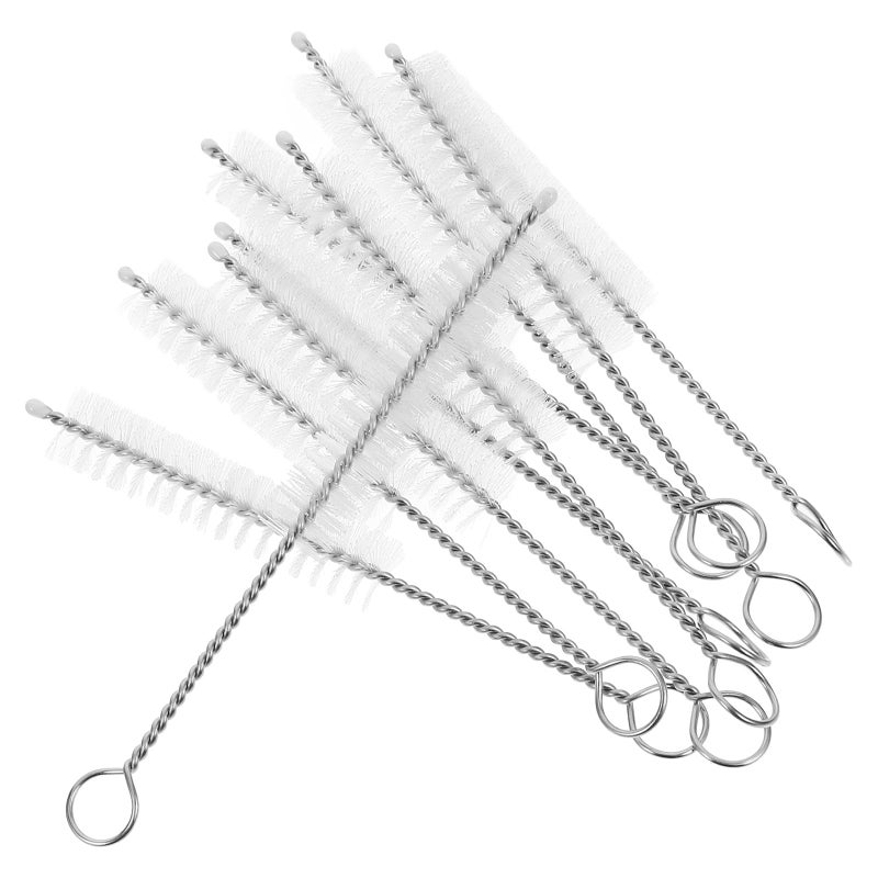 Nylon Test Tube Cleaning Brush Set 10PCS 10mm Diameter For Flask Measuring Cylinder Lab Use - Image 2