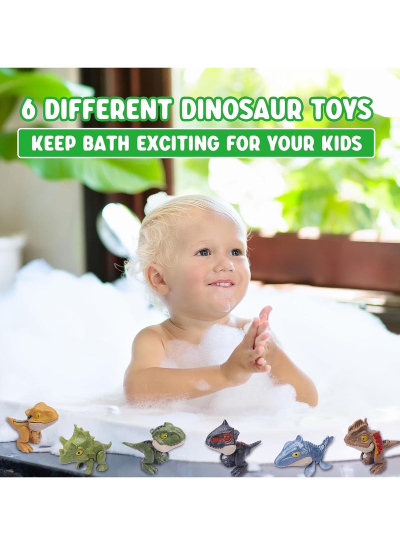 عام 6 قطع من الشخصيات الجمعية للديناصورات، ألعاب ديناصورات مع فك قابل للإزالة، ألعاب ديناصورات للأطفال من عمر 3، 4، 5، 6+، شخصيات ديناصورات. - Image 5