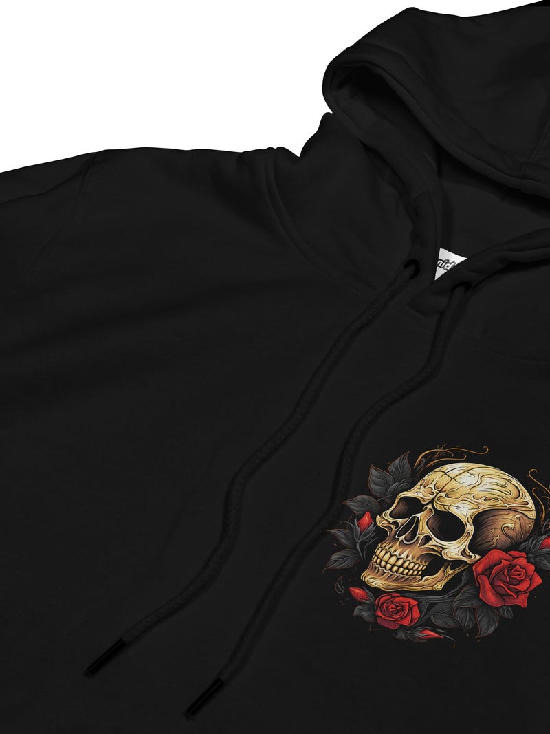 fanideaz Cotton Blend Mens Regular Hooded Neck Hoodie Skull Printed_Black_L - Image 4