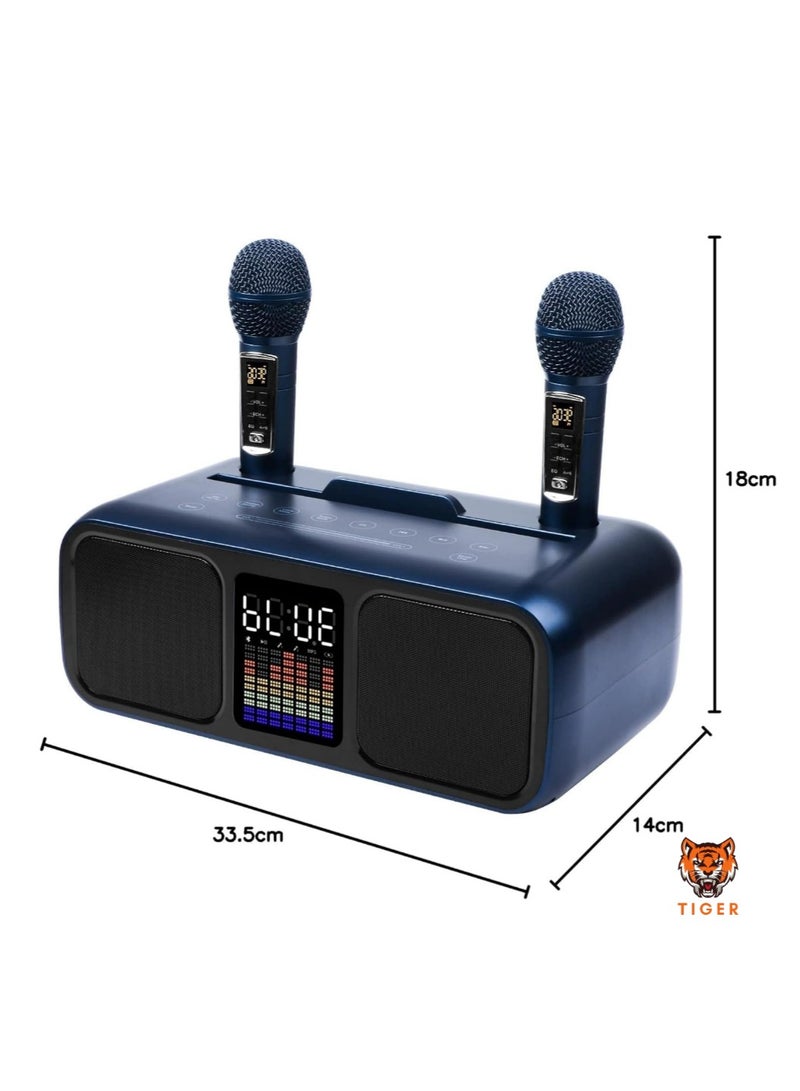 Smart Berry مكبر صوت كاريوكي محمول مع 2 ميكروفون لاسلكي - مثالي للمنزل والحفلات والتجمعات الخارجية - Image 4