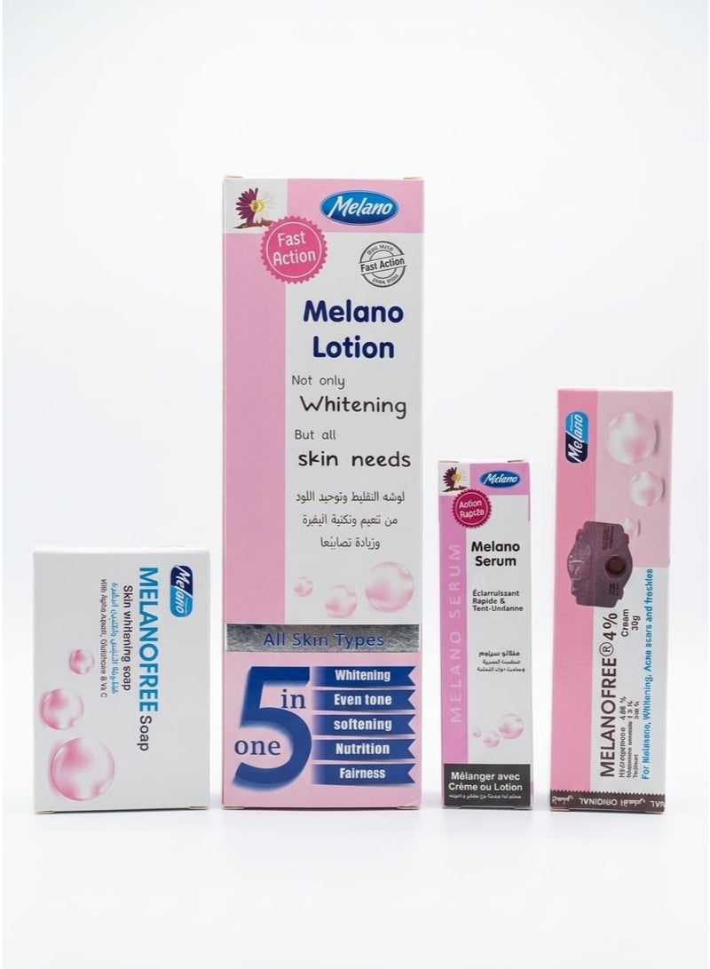 Melano whitening for the body and skin from set of 4pcs