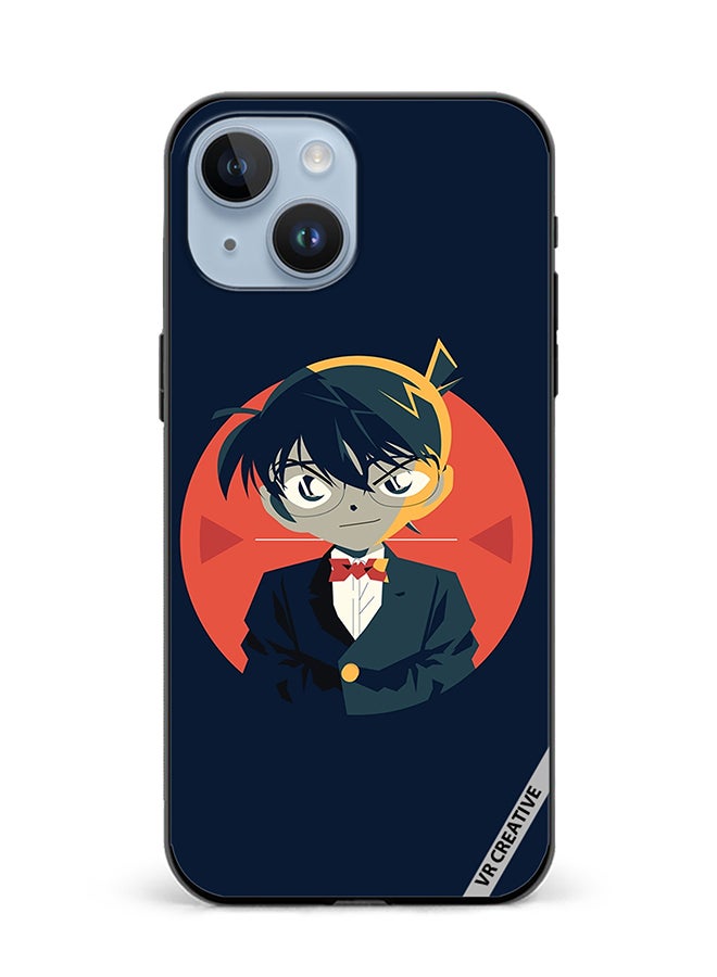 VR CREATIVE Protective Case Cover For Apple iPhone 15 Plus Detective Conan Character Design Multicolour - Image 1