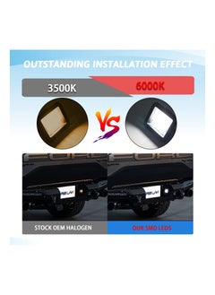 Y&D 2 Pack Led License Plate Light Assembly Replacement for Ford F150 2015 2016 2017 2018 2019 2020 Raptor 2016-2020 Ranger 2019-2020 Trucks Pickup, 6000K White  - Image 3
