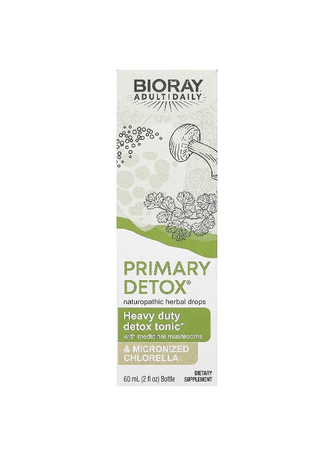 Bioray, Primary Detox, Heavy Duty Detox Tonic, Alcohol Free, 2 fl oz (60 ml) (Packaging may vary) - Image 1