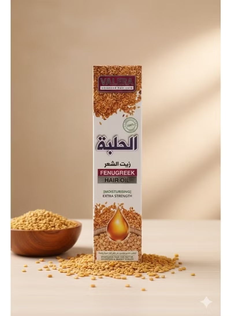 Valera Fenugreek Hair Oil is designed to moisturize and strengthen hair with a super-strength formula.