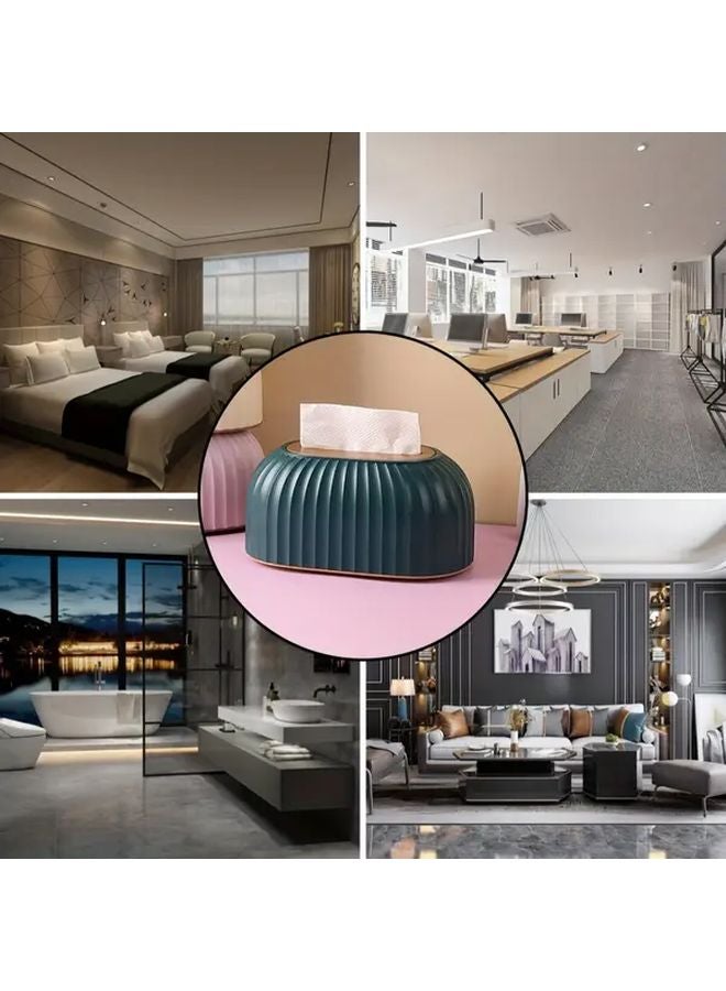 Modern Automatic Lift Tissue Box Light Luxury Green With Storage For Home Living Room - Image 3