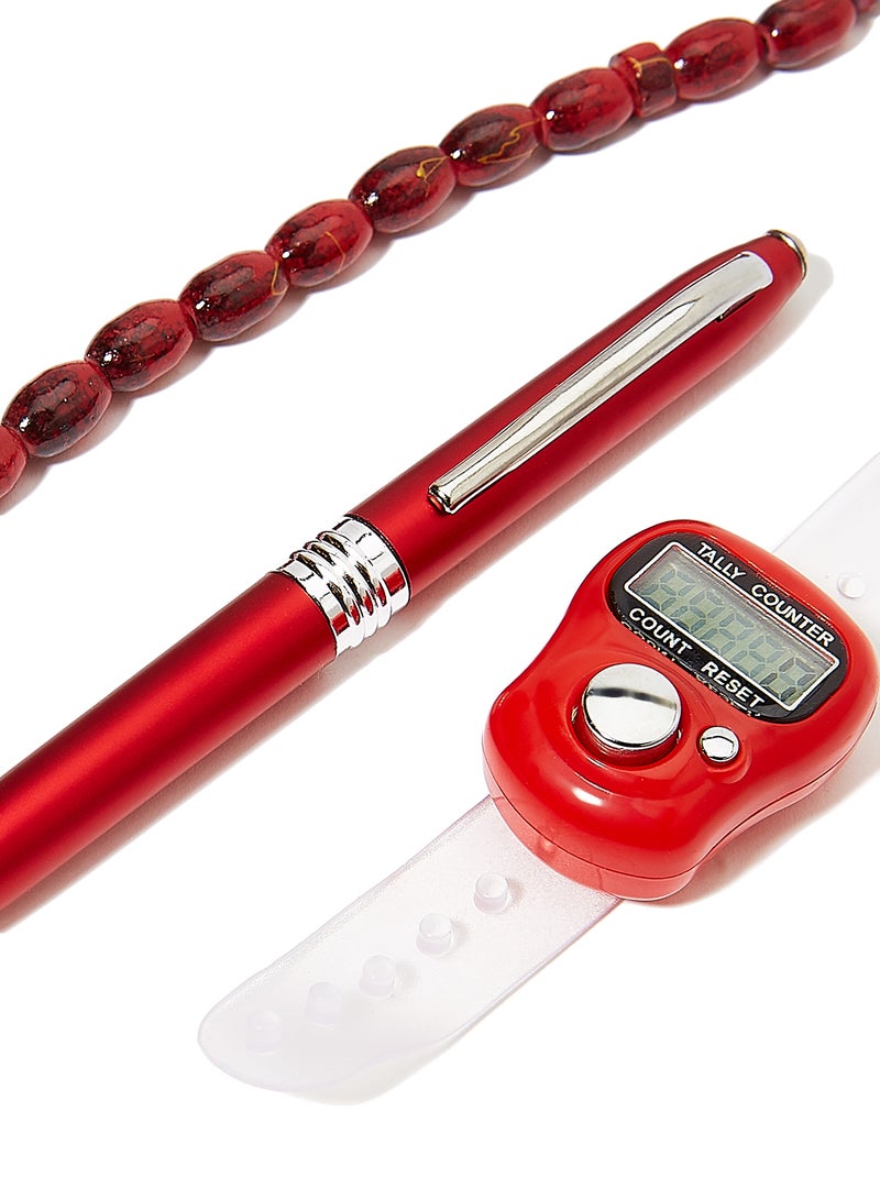 Rosh Prayer Bead With Pen And Finger Tally Counter - Image 3