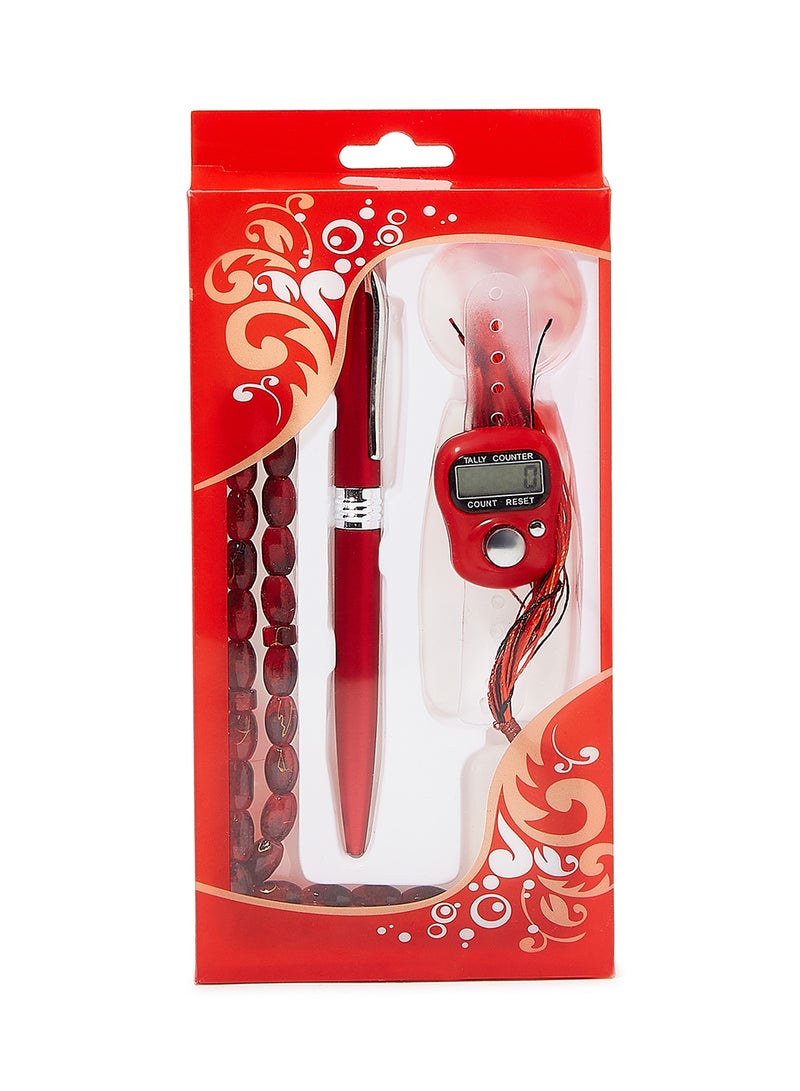Rosh Prayer Bead With Pen And Finger Tally Counter - Image 1