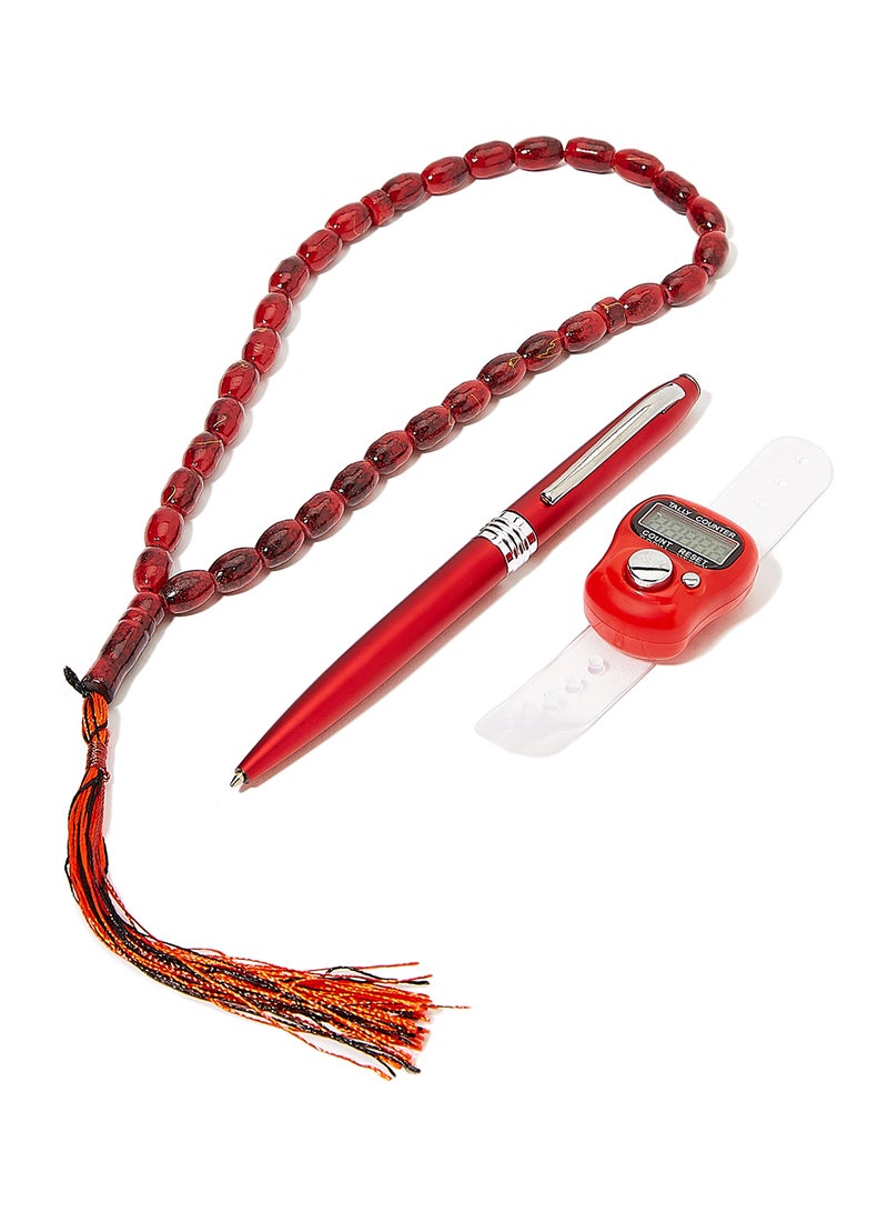 Rosh Prayer Bead With Pen And Finger Tally Counter - Image 2