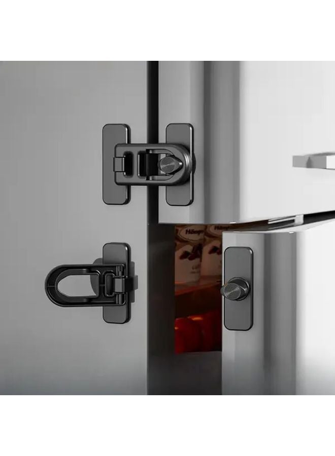 White Safety Oven Door Lock No Drill Installation Secure Latch For Kitchen Cabinets - Image 2