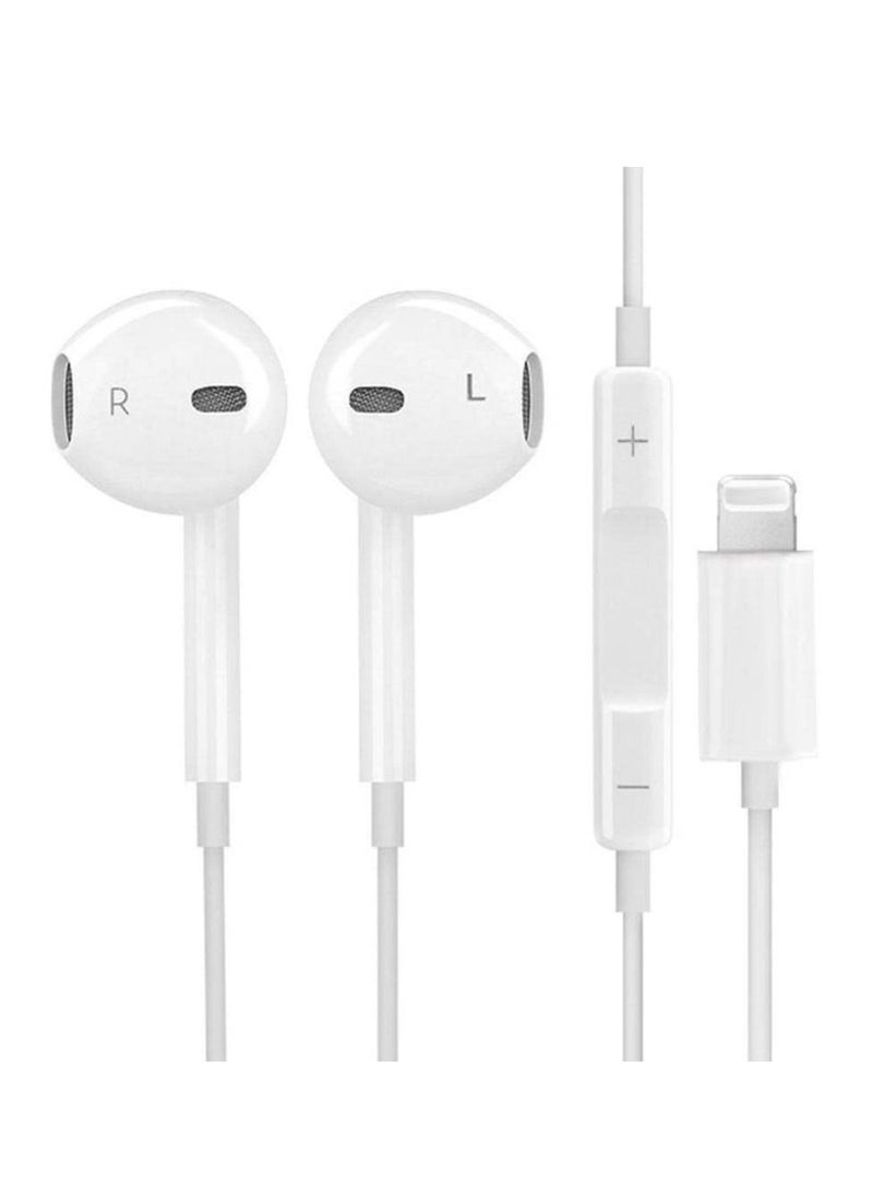 Generic - Earbuds HF Sound Plug and Play Lightning Connector - White - Image 1