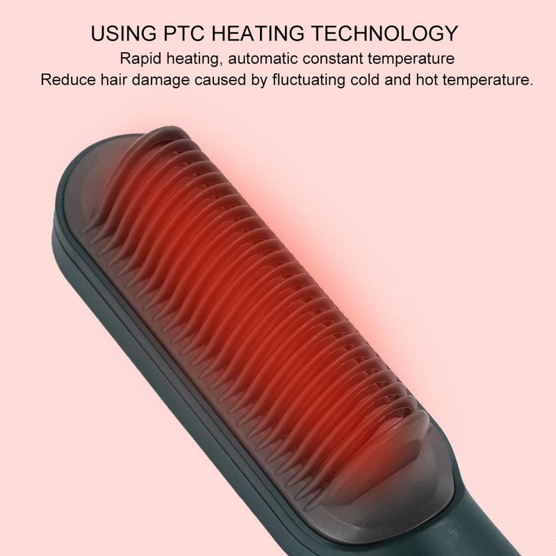 klarako Hair Straightener and Curler 2 In 1, Professional Hair Straightening Comb with Anti?scalding Comb Teeth Design, Fast Heating Straightening Curling Dual Use - Image 4