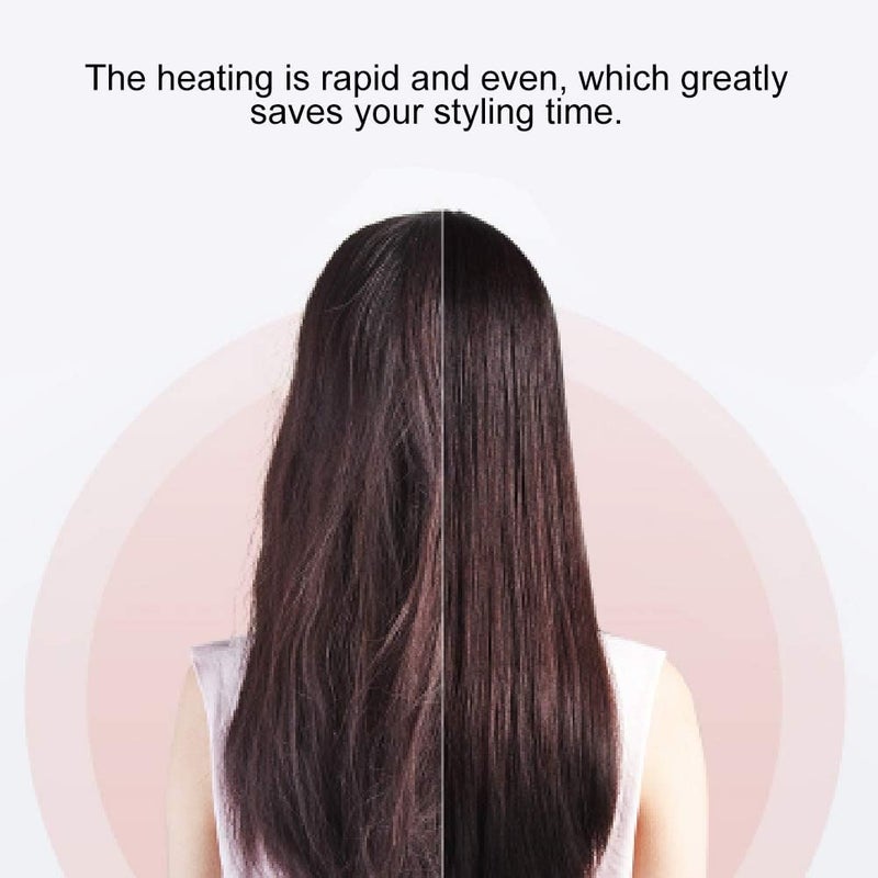 klarako Hair Straightener and Curler 2 In 1, Professional Hair Straightening Comb with Anti?scalding Comb Teeth Design, Fast Heating Straightening Curling Dual Use - Image 5