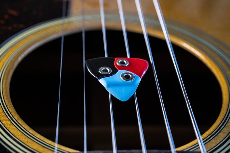 Black Mountain Asteroid Guitar Pick. The World's First Three-in-One, Multi-Material Pick For Acoustic Guitar, Electric Guitar, Bass, and More! Thin Gauge, Heavy Gauge Pick, All in One! - Image 3