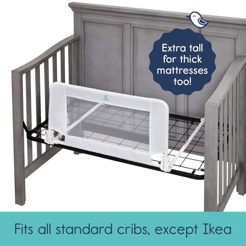 hiccapop Convertible Crib Bed Rail for Toddlers, Crib Rail Guard with Reinforced Anchor Safety - Image 4