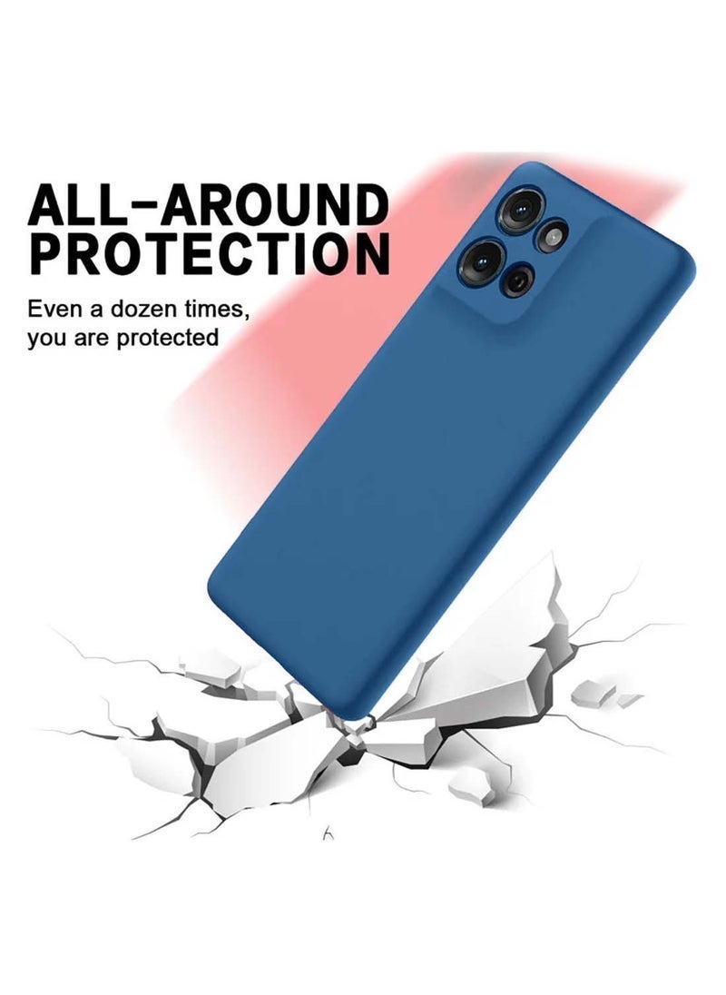 ELTRAZONE Motorola Moto G15 4G 2025 Premium Soft Liquid Silicone Case Cover – Navy Blue | Shockproof, Slim Fit, Anti-Fingerprint, Soft Microfiber Lining, Anti-Slip Grip, Stylish & Durable Back Cover for Daily Protection - Image 4