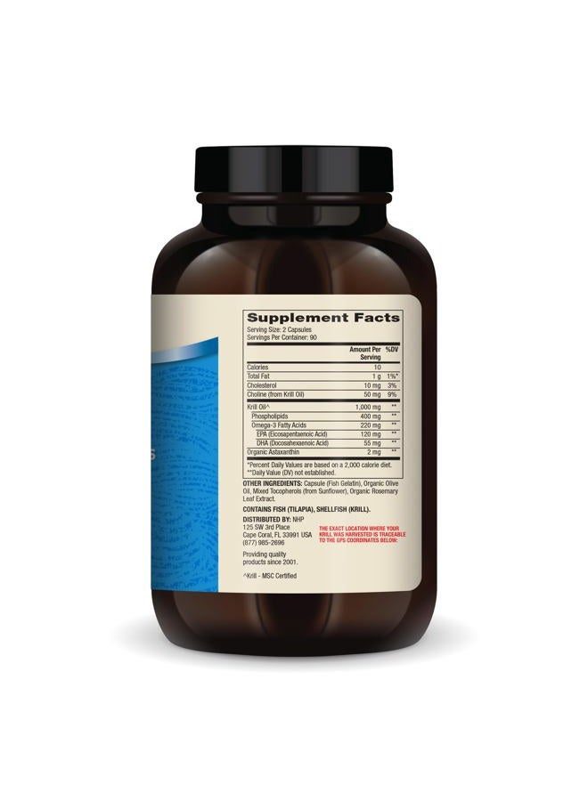 Dr. Mercola زيت كريل من القارة القطبية الجنوبية، 90 حصة (180 كبسولة)، مكمل غذائي، يدعم صحة الأعضاء والعظام والمفاصل، غير معدل وراثيًا، معتمد من MSC - Image 2