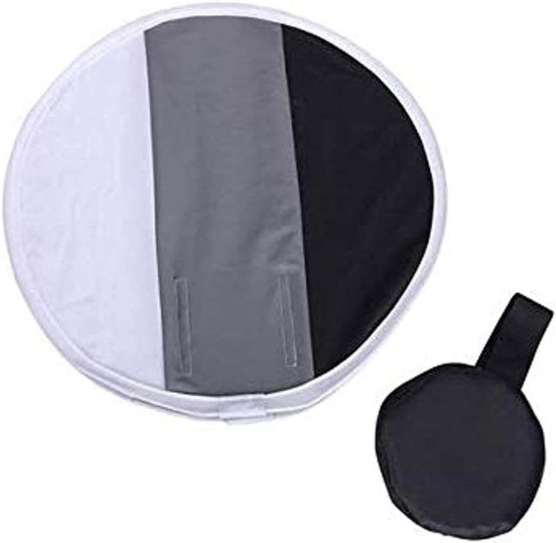 2 in1 Gray Card for White Balance Board Round Flash Diffuser Softbox…