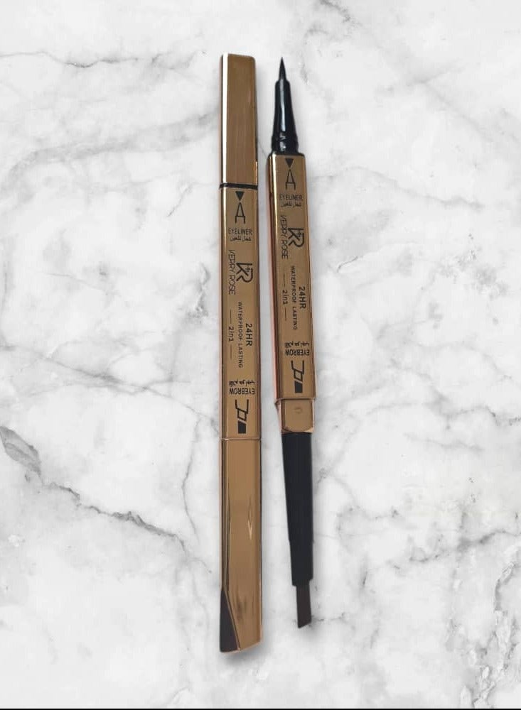 Kerry Rose EyelinerIn Eyebrow Kerry Rose 24Hr Waterproof Lasting 2In 1 - Image 1