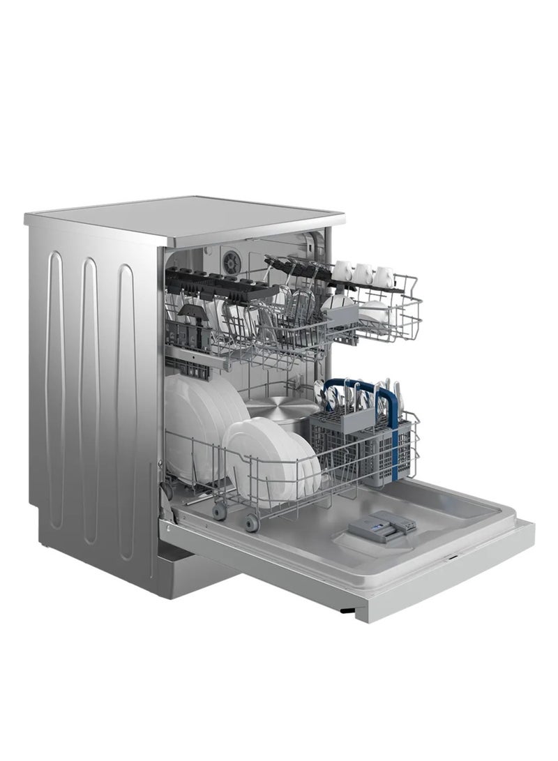 HITACHI Dishwasher 15 Persons, 60 cm, 6 Programs, Inverter, Digital Display, Silver, Made in Turkey HNFP3630XB 15 OZ HNFP3630XB silver - Image 5