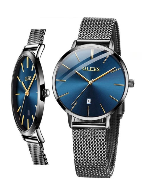 Women's Watch Luxury Dress Rose Gold Women Slim Thin Lightweight Watch Stainless Steel Mesh Watches Fashion Waterproof Ladies Wrist Watch Black White Blue Face,Adjustable Bracelet