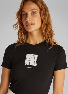 Calvin Klein Jeans Graphic Crew Neck T-Shirt  - Image 3