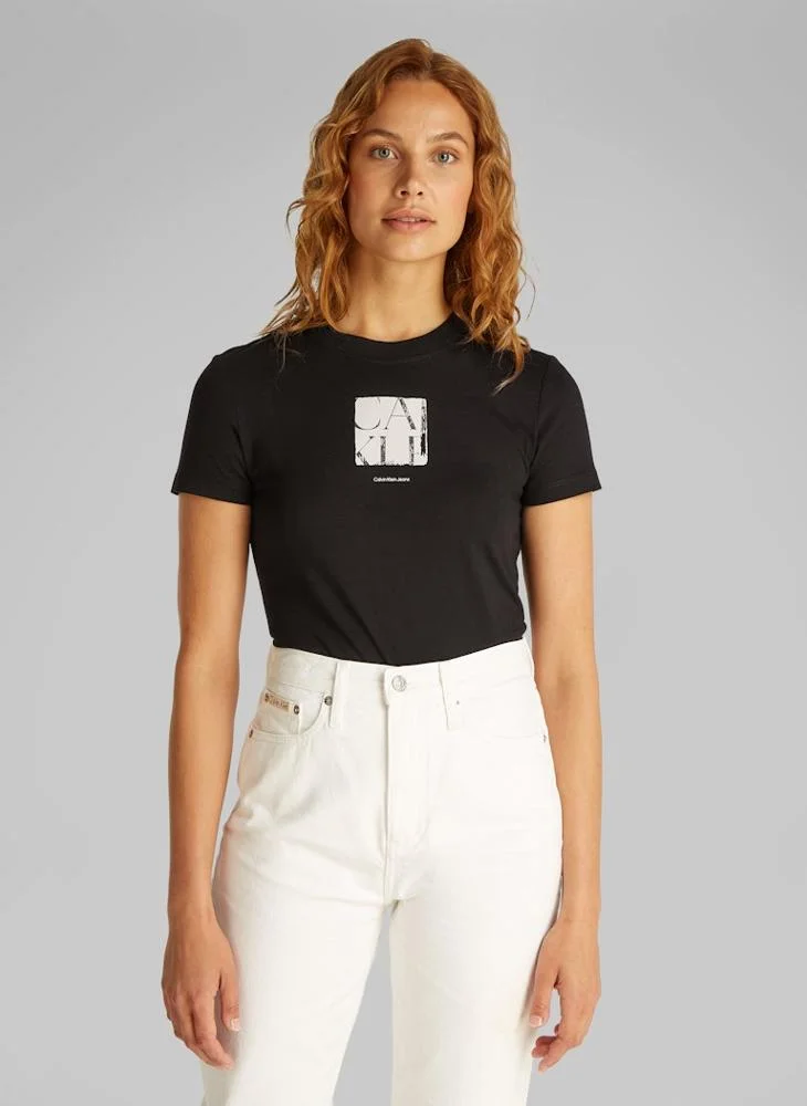 Calvin Klein Jeans Graphic Crew Neck T-Shirt