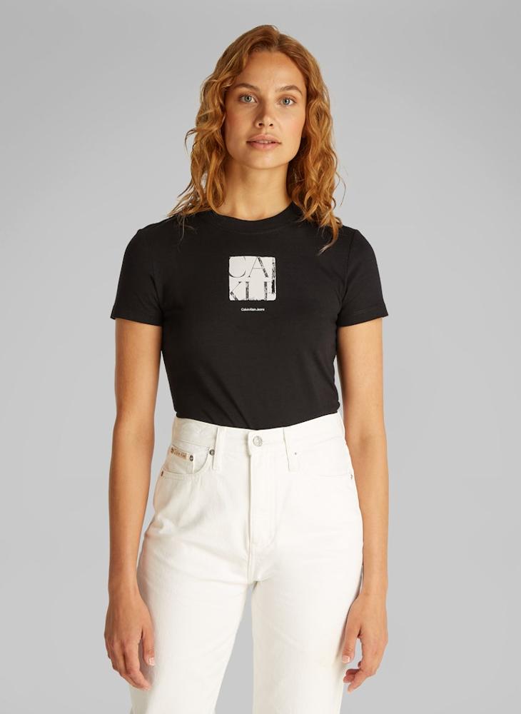 Calvin Klein Jeans Graphic Crew Neck T-Shirt  - Image 1
