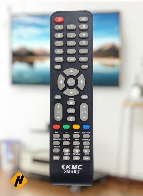 Tv Remote Kmc Replacement Remote Control For Kmc Smart Tv Lcd Led - Black