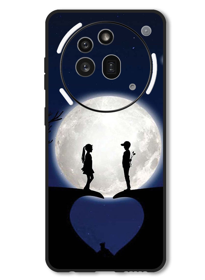 Theodor Case Compatible with Nothing Phone 3a Pro Protection Shockproof Bumper Cover Lovers On Hill - Image 1