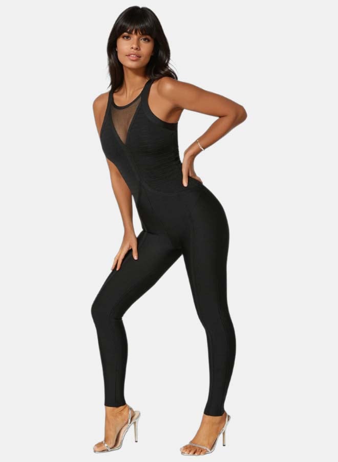 bebe Bandage Knit Catsuit - Image 4