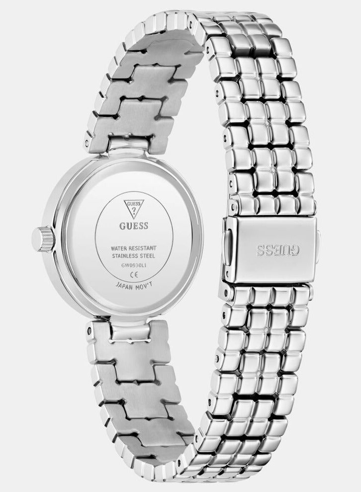 GUESS Ladies Silver Tone Analog Watch - Image 3