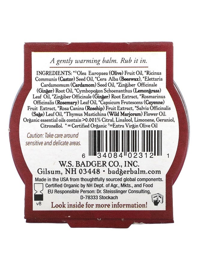 Badger, Organic Sore Muscle Rub, Cayenne & Ginger, 0.75 oz (21 g) - Image 3