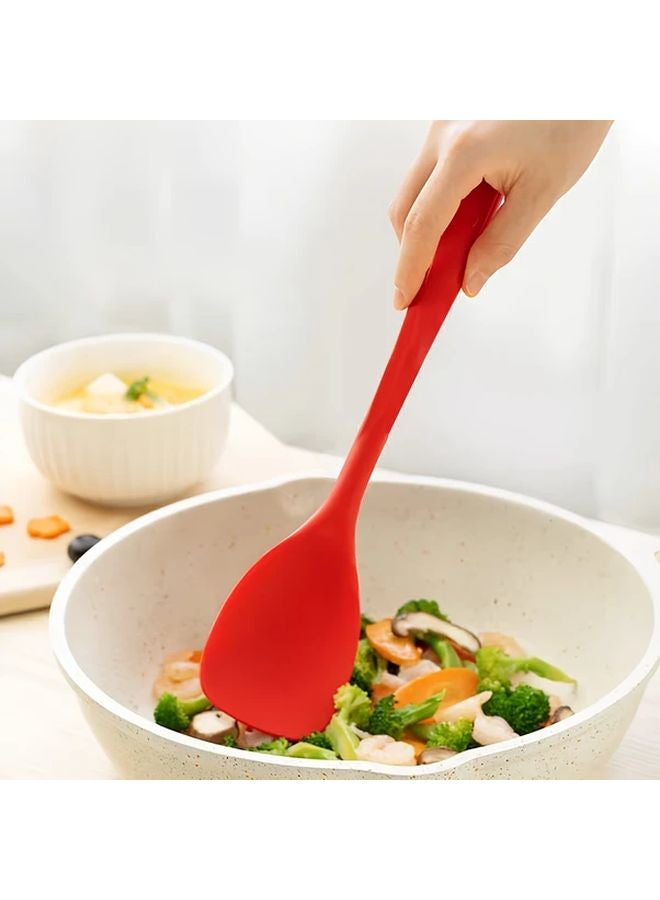 1pc Silicone Heat Resistant Non Stick Spatula Spoon Durable Easy Clean Kitchen Tool - Image 3