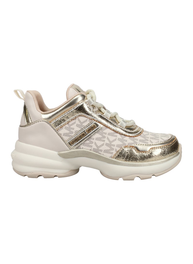 Michael Kors Youth Olympia Low Top Lace Up Sneakers  - Image 1