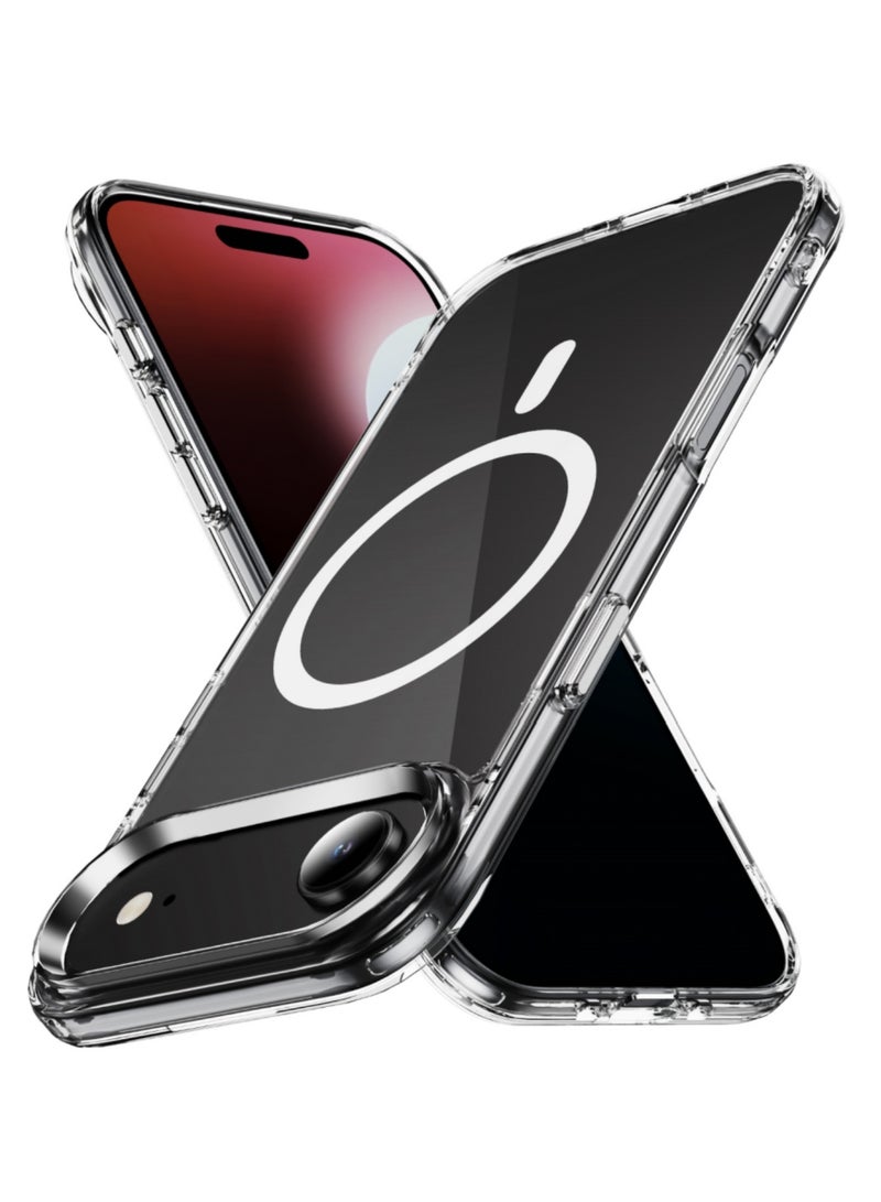 DUSALA for iPhone Air Magnetic Case, [Compatible with Magsafe][Anti-Yellowing][Mil-Grade Protection] Shockproof Magnetic Phone Cover for iPhone Air (Clear) - Image 1