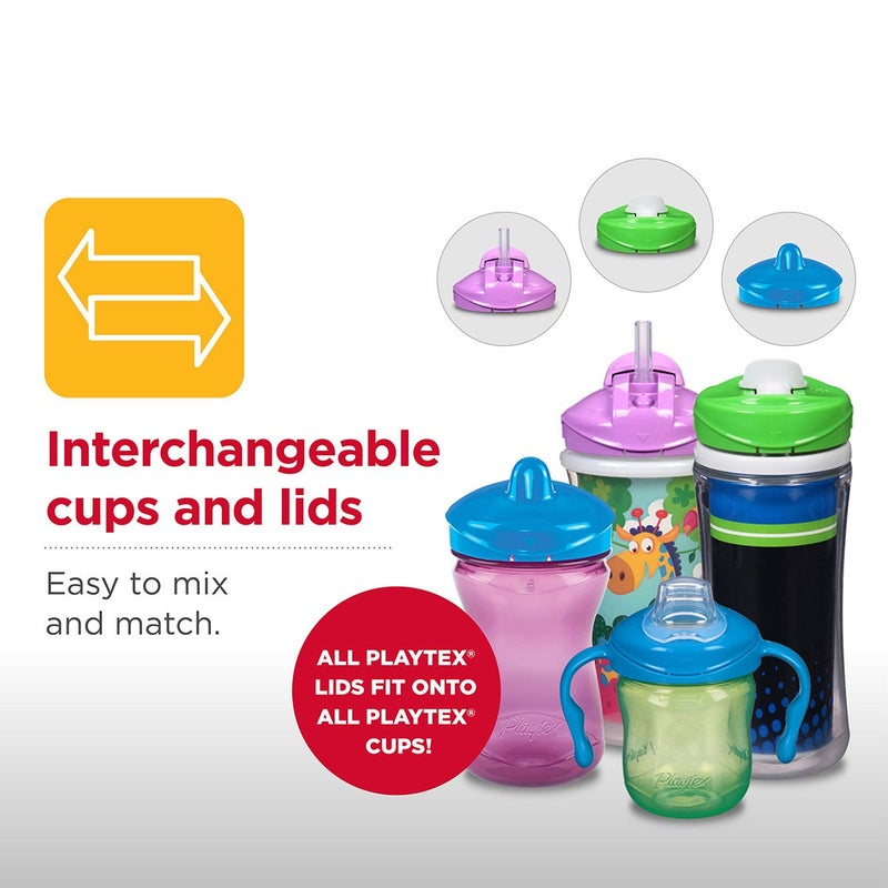 Playtex Sipsters Stage 3 Peppa Pig Spill-Proof, Leak-Proof, Break-Proof Insulated Toddler Spout Cups for Girls - 9 Ounce - 2 Count - Image 5