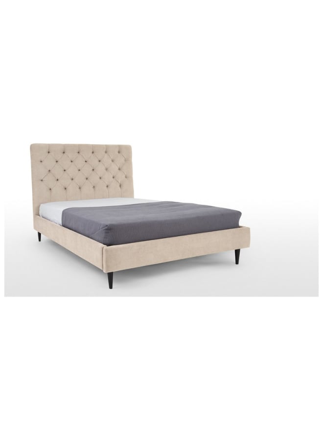 ريترو RA-BD17 سرير خشب طبيعي 202×145×128سم - بيج - Image 3