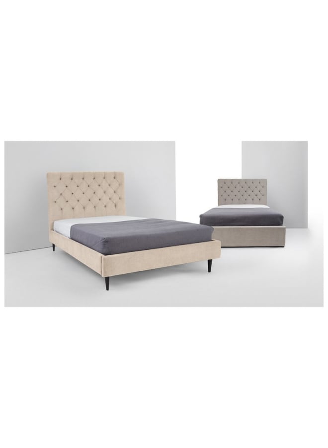 ريترو RA-BD17 سرير خشب طبيعي 202×145×128سم - بيج - Image 2