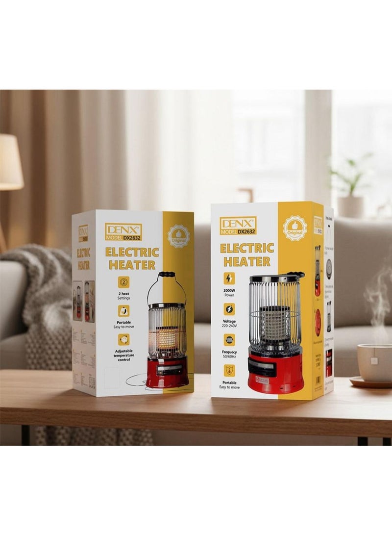 DENX DX 2632 2000W Electric Heater - Image 1