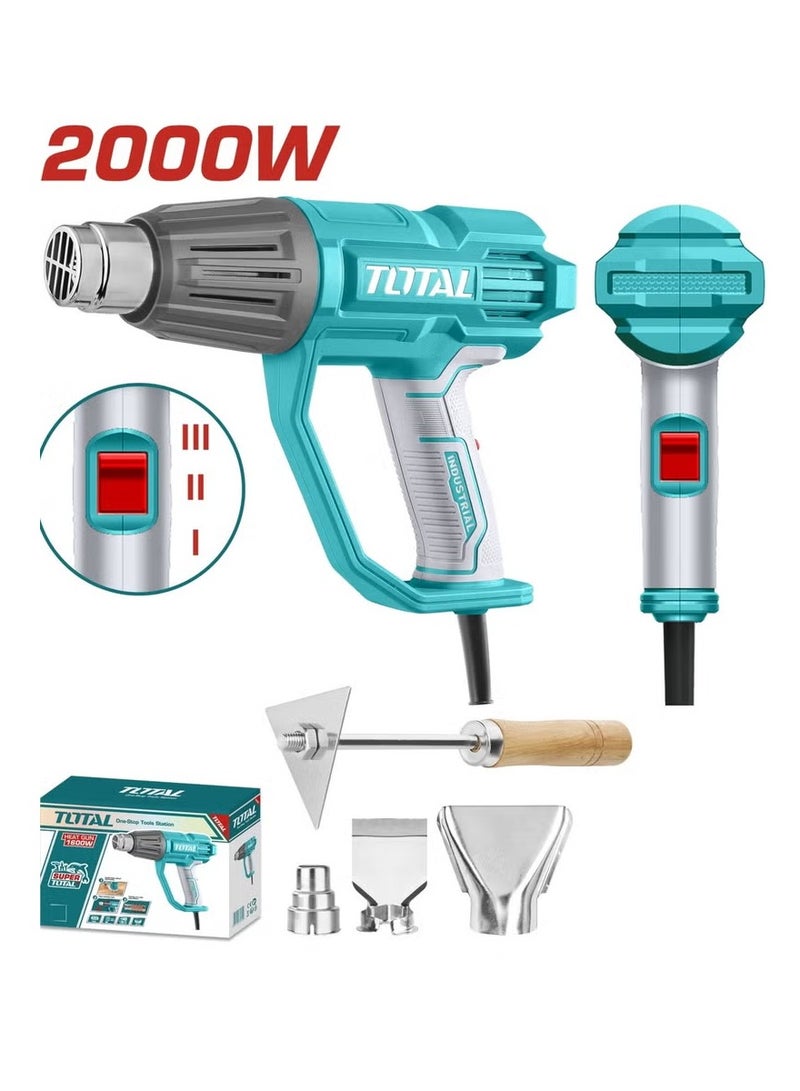 TOTAL 2000W Heavy Duty Heat Gun (New) - TB20045 - Total