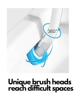 JOGAMS Disposable Toilet Brush with Stand and 8 Replacement Sponge Heads  - Image 4