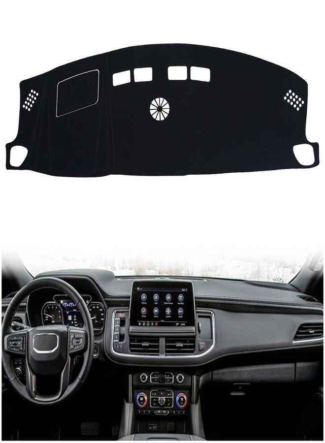 KEEGTBOX Dash Mat Cover Interior Dashboard Protector pad Compatible with Chevrolet Suburban/Tahoe & GMC Yukon (Excluding Yukon Denali) 2021-2024 Dashboard Mat Cover Pad Carpet Protector - Image 2