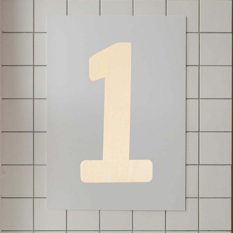 Temp resistant SEWACC Unfinished Wood Number Signs Large Blank Wooden Home Decor Party Hanging Signs for DIY Wedding Wall Decorations 2pcs Natural Wood Color Cleaner resistant - Image 4