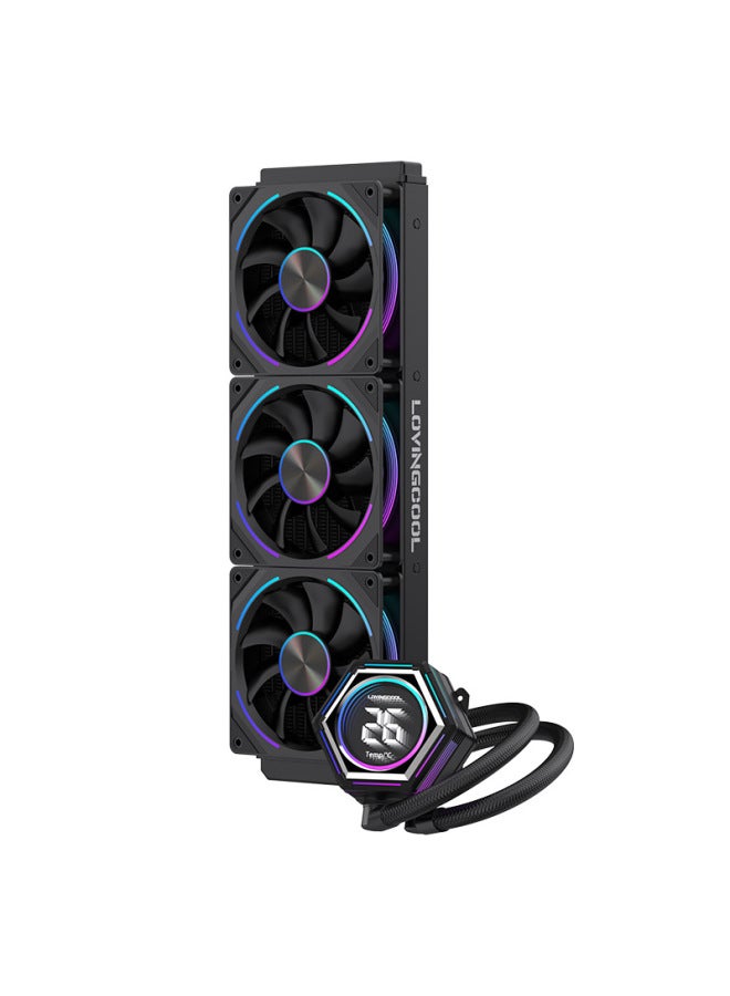 LOVINGCOOL Temperature Display 360 Water Cooler 240 Argb Temperature Control Amd Aura Sync 2011 All-in-one Inter - Image 1