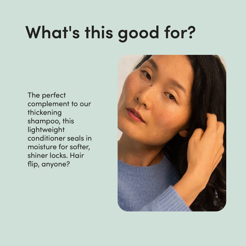 HIMS & HERS hers triple threat hydrating conditioner for damaged hair, leaves hair looking shiny and strong, color sage formula with an amino acid blend, argan, coconut, sunflower seed oil, 2 pack, 6.4oz - Image 4